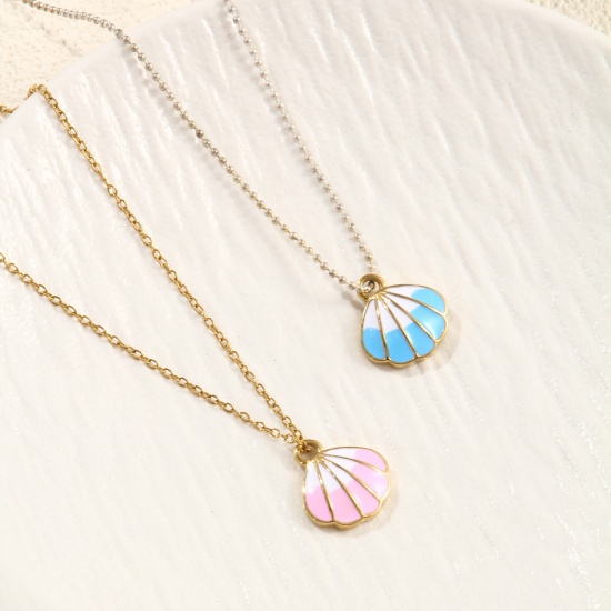 Picture of Eco-friendly PVD Vacuum Plating 304 Stainless Steel Ocean Jewelry Charms 18K Real Gold Plated Multicolor Enamel