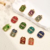 Picture of Eco-friendly PVD Vacuum Plating 304 Stainless Steel Charms 18K Real Gold Plated Multicolor Enamel Crane Eye of Providence/ All-seeing Eye