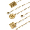 Picture of Eco-friendly Vacuum Plating Dainty Stylish 18K Gold Plated 304 Stainless Steel Paperclip Link Chain Heart Snake Pendant Charm Necklace For Women Gift 60cm(23.6") long