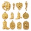 Bild von Umweltfreundliche PVD-Vakuumbeschichtung 304 Edelstahl Charms 18K Echtgold plattiert Ex Voto Herz Stiefel