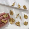 Picture of Eco-friendly PVD Vacuum Plating 304 Stainless Steel Charms 18K Real Gold Plated Ex Voto Heart Boots