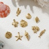 Picture of Eco-friendly PVD Vacuum Plating 304 Stainless Steel Ocean Jewelry Charms 18K Real Gold Plated Shell Tortoise