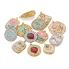 Picture of Eco-friendly 304 Stainless Steel Oil Painting Style Charms Multicolor Enamel