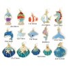 Picture of Eco-friendly Brass Ocean Jewelry Charms 18K Real Gold Plated Enamel