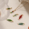 Picture of Brass Ocean Jewelry Charms 18K Gold Plated Enamel Fish Animal 3D