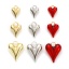 Picture of Eco-friendly Brass Valentine's Day Charms Real Gold Plated Heart 3D