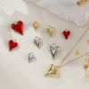 Picture of Eco-friendly Brass Valentine's Day Charms Real Gold Plated Heart 3D