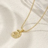 Picture of 1 Piece Eco-friendly Stylish 18K Real Gold Plated Brass Ball Chain Pendant Charm Necklace For Women Gift 45cm(17.7") + 5cm(2") long