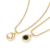 Picture of 1 Piece Eco-friendly Stylish 18K Real Gold Plated Brass Link Cable Chain Irregular Acrylic Imitation Pearl Pendant Charm Necklace For Women Gift 45cm(17.7") + 5cm(2") long