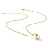 Picture of 1 Piece Eco-friendly Stylish 18K Real Gold Plated Brass Link Cable Chain Irregular Acrylic Imitation Pearl Pendant Charm Necklace For Women Gift 45cm(17.7") + 5cm(2") long