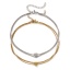 Picture of 1 Piece Eco-friendly Stylish Valentine's Day Multicolor 304 Stainless Steel Curb Link Chain Heart Multilayer Layered Anklet For Women Gift 23cm(9") long