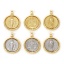Immagine di 1 Piece Eco-friendly Brass Religious Pendants Real Gold Plated Round St. Benedict Medal Rotatable 3.2cm x 2.5cm