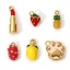 Picture of 1 Piece Eco-friendly PVD Vacuum Plating 304 Stainless Steel Charms 18K Real Gold Plated Enamel