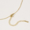 Bild von 18K Echtgold plattiert Kreuz Gliederketten Oval Anhänger Halskette, Messing 46cm + 6cm, Für Frauen, Klar Zirkonia Anfangsbuchstabe/ Großbuchstabe Message " A-Z " Beweglich, Exquisit Elegant Geschenk, Umweltfreundlich, 1 Strang