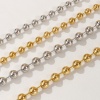 Picture of Multicolor Ball Chain Necklace, 304 Stainless Steel 40cm(15.7") + 5cm(2"), For Women, Simple & Casual Gift, Eco-friendly