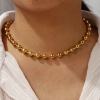 Picture of Multicolor Ball Chain Necklace, 304 Stainless Steel 40cm(15.7") + 5cm(2"), For Women, Simple & Casual Gift, Eco-friendly