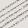 Picture of Silver Tone Paperclip Link Chain Oval Necklace, 304 Stainless Steel 40cm(15.7") + 5cm(2"), For Women, Simple & Casual Gift, Eco-friendly