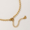 Picture of Eco-friendly PVD Vacuum Plating Exquisite 18K Real Gold Plated 304 Stainless Steel Ball Chain Anklet For Women Gift 22cm(8.7") long