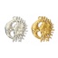 Immagine di 2 PCs Eco-friendly PVD Vacuum Plating 304 Stainless Steel Galaxy Pendants Sun Moon Face 3.3cm x 2.8cm