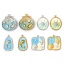 Bild von Umweltfreundliche PVD-Vakuumbeschichtung 304 Edelstahl Ozean Schmuck Charms Silberfarbe
