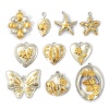 Picture of Eco-friendly PVD Vacuum Plating 304 Stainless Steel Pendants 18K Real Gold Plated & Silver Tone Two Tone