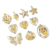 Picture of Eco-friendly PVD Vacuum Plating 304 Stainless Steel Pendants 18K Real Gold Plated & Silver Tone Two Tone