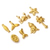 Bild von Eco-friendly PVD Vacuum Plating 304 Stainless Steel Charms 18K Real Gold Plated