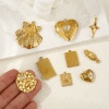 Picture of Eco-friendly PVD Vacuum Plating 304 Stainless Steel Charms 18K Real Gold Plated