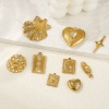 Picture of Eco-friendly PVD Vacuum Plating 304 Stainless Steel Charms 18K Real Gold Plated
