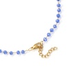 Picture of 18K Real Gold Plated Beaded Chain Choker Necklace, 304 Stainless Steel & Quartz Crystal 38cm(15") + 3cm(1.2"), For Women, Faceted, Exquisite Gift, Eco-friendly PVD Vacuum Plating