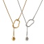 Immagine di Multicolore Catena di Serpente Tondo Lariat Collana, 304 Acciaio Inossidabile 64cm, Per Donne, Elegante Regalo, Ecologico, 1 Pz