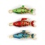 Immagine di 1 Pz Ottone Gioielli Oceanici Ciondoli Pendenti Placcato Oro 18K Smalto Pesce 3D Mobile 3.8cm x 1.3cm