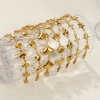 Picture of Eco-friendly PVD Vacuum Plating Stylish 18K Real Gold Plated 304 Stainless Steel Handmade Link Chain Bracelets For Women Gift 16cm(6.3") long