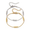 Picture of Eco-friendly Minimalist Exquisite Multicolor 304 Stainless Steel Snake Chain Bracelets For Women Gift 16cm(6.3") long