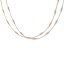 Picture of Multicolor Snake Chain Necklace, 304 Stainless Steel 40cm(15.7") + 5cm(2"), For Women, Minimalist Exquisite Gift, Eco-friendly