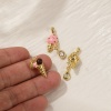 Picture of Eco-friendly Brass & Cubic Zirconia Charms 18K Real Gold Plated Ice Cream