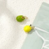 Picture of Eco-friendly Brass Charms 18K Real Gold Plated Enamel Lemon Fruit 3D