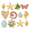 Изображение 1 Piece Eco-friendly PVD Vacuum Plating 304 Stainless Steel Pendants 18K Real Gold Plated