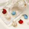 Picture of 1 Piece Eco-friendly PVD Vacuum Plating 304 Stainless Steel Pendants 18K Real Gold Plated With Resin Cabochons