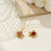 Picture of Vacuum Plating 304 Stainless Steel Ocean Jewelry Charms 18K Gold Plated Enamel Goldfish Glitter 15.5mm x 15mm