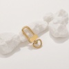 Picture of Eco-friendly 304 Stainless Steel Bolt Spring Ring Clasps Multicolor Rotatable 3.6cm x 1.4cm