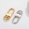 Picture of Eco-friendly 304 Stainless Steel Bolt Spring Ring Clasps Multicolor Rotatable 3.6cm x 1.4cm