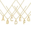 Bild von 18K Echtgold plattiert Kreuz Gliederketten Anhänger Halskette, Messing 45cm + 5cm, Für Frauen, Message " A-Z " Minimalistisch Großbuchstaben Geschenk, Umweltfreundlich