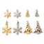 Immagine di 2 Pz Ottone + Zircone Cubico Natale Ciondoli Multicolore