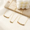 Image de Collier à Breloques Rond Plaqué Or Véritable 18K en Laiton Pour Femmes, Chaîne Maille Forçat à Zircone Cubique Multicolore Pierres de Naissance Minimaliste Cadeau, Respectueux de la Nature, 1 Pièce
