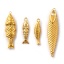 Picture of Eco-friendly PVD Vacuum Plating 304 Stainless Steel Ocean Jewelry Charms 18K Real Gold Plated Fish Animal 3D