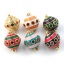 Immagine di 1 Pz Ecologico Ottone + Zircone Cubico Pendenti Charms Connettori 18K Vero Oro Placcato Smalto Palla Striscia 26mm x 20mm