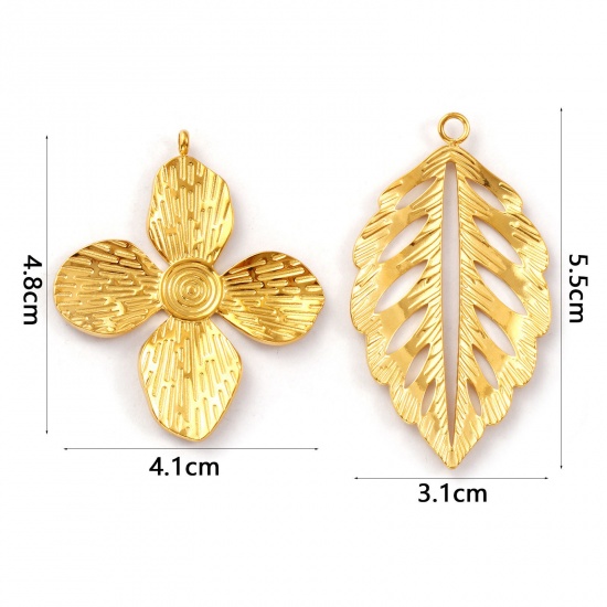 Picture of Eco-friendly PVD Vacuum Plating 304 Stainless Steel Pendants 18K Real Gold Plated