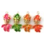 Immagine di 1 Pz Ecologico Ottone Gioielli Oceanici Ciondoli Pendenti 18K Vero Oro Placcato Smalto Pesce Rosso 3D Mobile Arancione Cubic Zirconiae 3cm x 1.5cm