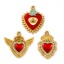 Picture of Eco-friendly PVD Vacuum Plating 304 Stainless Steel Religious Charms 18K Gold Plated Enamel